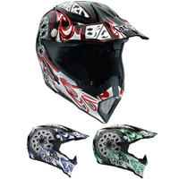 AGV AX-8 5 Gothic Flame Cross Helmet