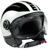 MOMO Avio White Quarz Glossy Schwarz Logo Schwarz