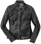 Black-Cafe London Semnan Ladies Motorcycle Leather Jacket
