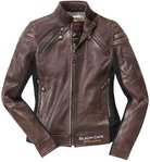 Black-Cafe London Semnan Senhoras jaqueta de couro da motocicleta