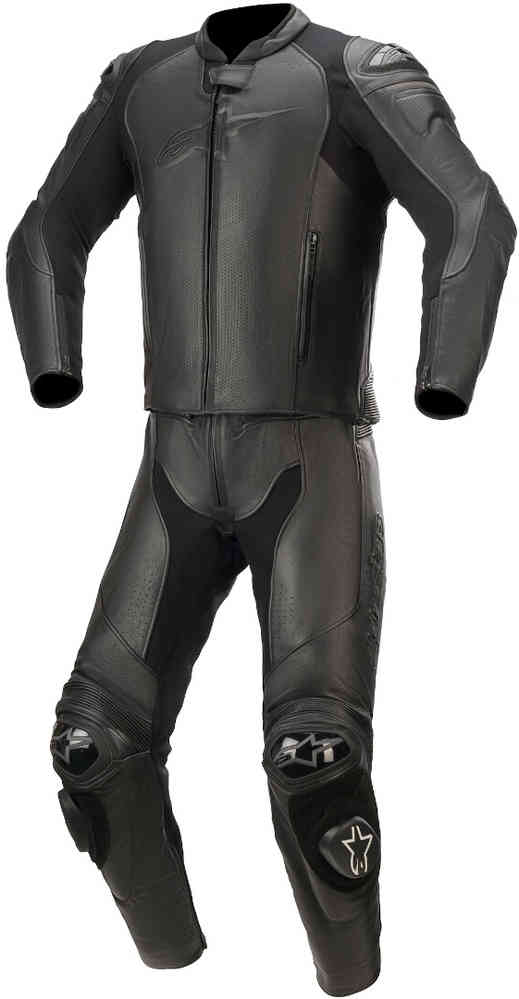 Alpinestars GP Plus V3 Graphite Two Piece Motorcycle Leather Suit