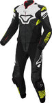 Macna Tracktix Två delad perforerad motorcykel läder kostym