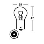 Incandescent lamp PY21W SilverStyle 12V 21W BAU15s