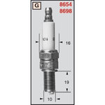 CHAMPION Spark plug RG6YCA/T10