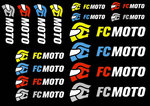 FC-Moto Logo Aufkleber Set