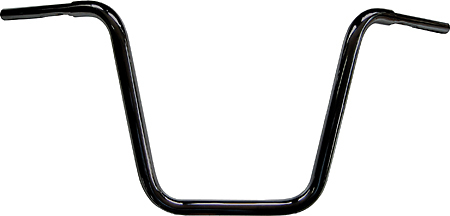 FEHLING Ape Hanger, 1 1/4 inch, height 31 or 41 cm, black