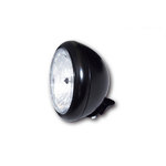 SHIN YO 7-inch HD-STYLE headlight, clear glass (prism reflector), glossy black,