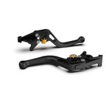 LSL Clutch lever BOW L20, short, black pearl blasted/gold