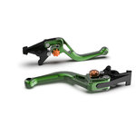 LSL Brake lever BOW R43R, short, green/orange