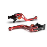 LSL Brake lever BOW R43R, short, red/orange