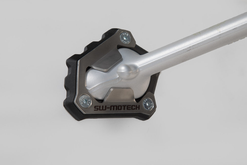 SW-Motech Extension for side stand foot - Black/Silver. Triumph 1200 models (18-).