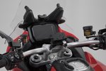 SW-Motech GPS mount on the handlebar - Black. Ducati Multistrada V4 (20-).