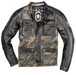 HolyFreedom Quattro Camo motorcycle leather/textile jacket
