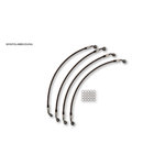 LSL Steel braided brake line HONDA CBR 600 FA, 2011- (PC41)