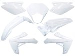 O PARTS Plastic Kit Gloss White - Rieju MRT/MRT Pro 50 (09-21)