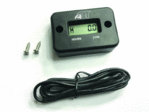 A.R.T. Hour Meter With Wire Black