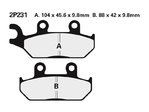 NISSIN Street Semi-Metallic Brake pads - 2P-231NS