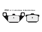 NISSIN Street Semi-Metallic Brake pads - 2P-241NS