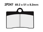 NISSIN Street Semi-Metallic Brake pads - 2P-247NS