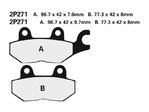 NISSIN Street Semi-Metallic Brake pads - 2P-271NS