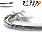 TECNIUM SPEEDBRAKES Rear Brake Hoses Stainless Steel/Aluminium Banjo Fitting Harley-Davidson 883 Iron/Sportster