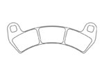 CL BRAKES ATV Sintered Metal Brake pads - 1247ATV1