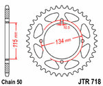 JT SPROCKETS Steel Standard Rear Sprocket 718 - 530
