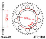 JT SPROCKETS Steel Standard Rear Sprocket 1131 - 420