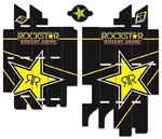 Blackbird Rockstar Energy Radiator Louvers Graphic Kit Suzuki RM-Z450
