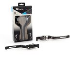 V PARTS Foldable Levers 177mm CNC Black/Aluminum Screws with Adapters by Pair BMW
