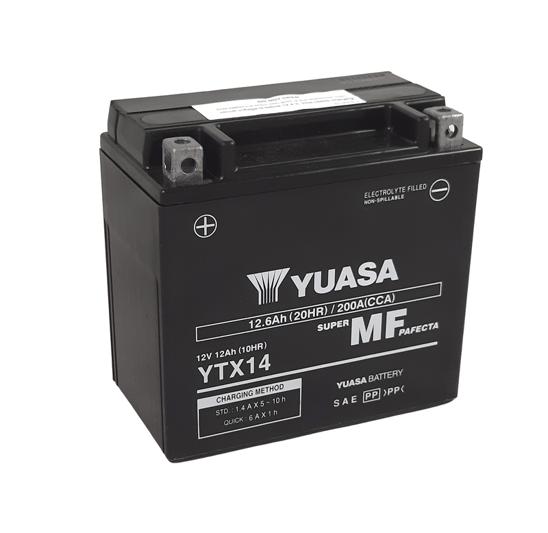 YUASA YTX14 W/C Maintenance Free Battery