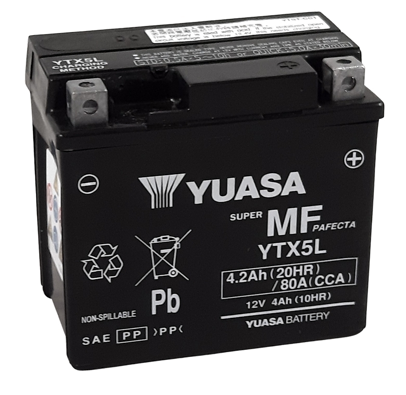 YUASA YTX5L W/C Maintenance Free Battery