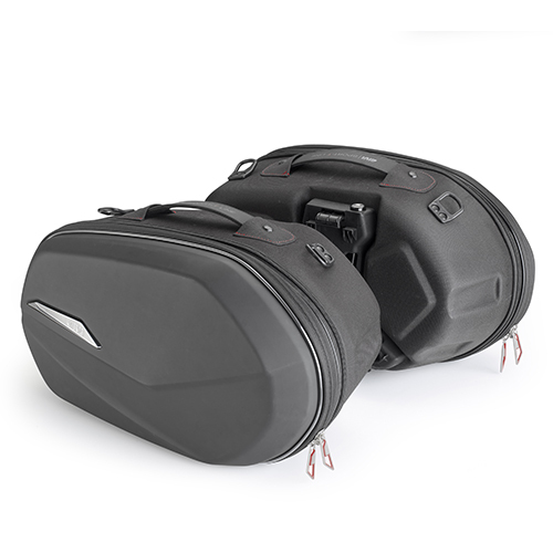 GIVI Thermoformed Easy Lock panniers black Volume 25+25 litres / Max. payload á 5 kg