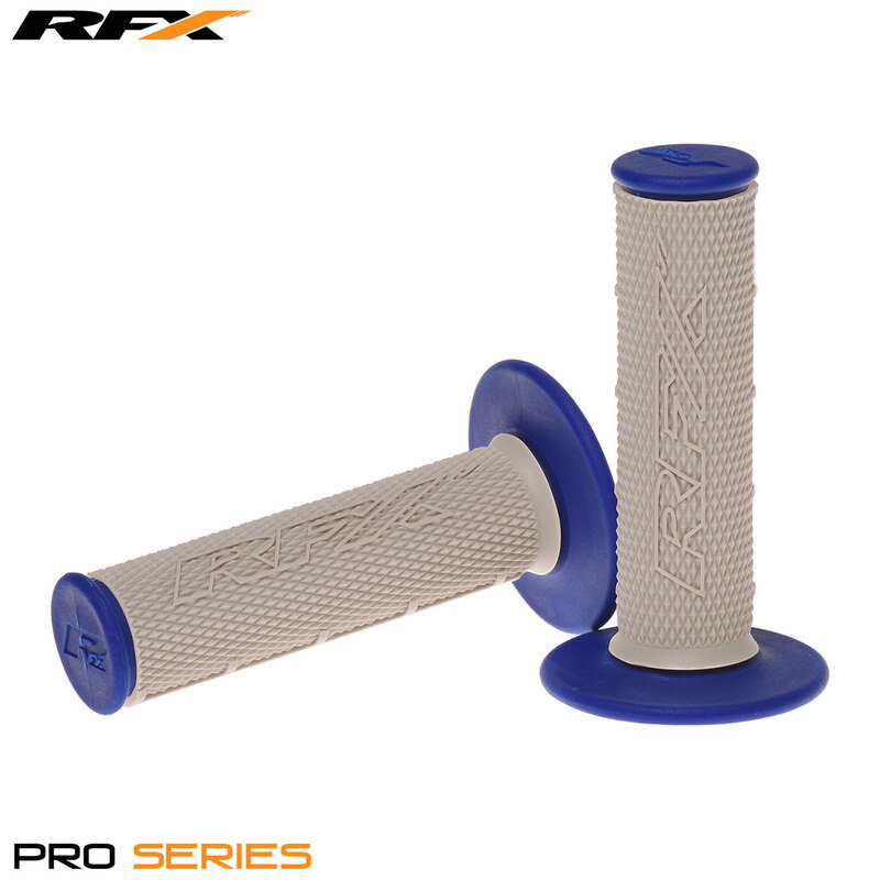 RFX  Pro Series Dual Compound Grips Grey Centre (Grey/Blue) Pair