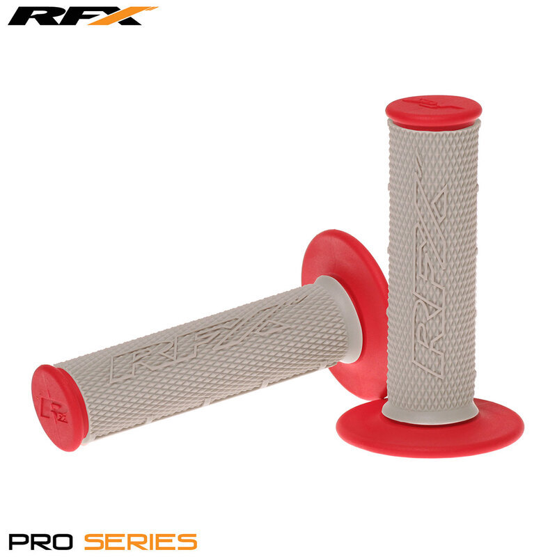 RFX  Pro Series Dual Compound Grips Grey Centre (Grey/Red) Pair