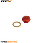 RFX Race Oil Filler Plug (Orange) - KTM SX65 Oil Sight Plug Replacement