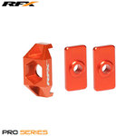 RFX Pro Rear Axle Adjuster Blocks (Orange) - KTM 50