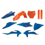 POLISPORT Metal FLow Plastic Kit Blue/Orange - Beta KTM