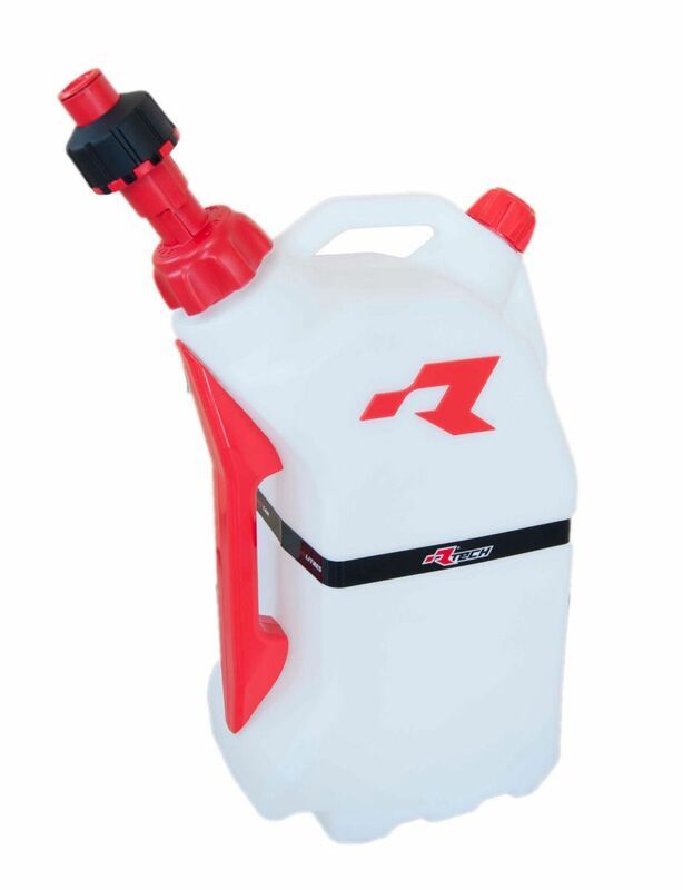Race Tech Quick Fill Fuel Can 15L Translucent/Red
