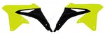 Race Tech Radiator Covers Neon Yellow/Black Suzuki RM-Z450