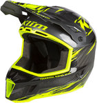 Klim F3 Carbon Pro Thrashed Hi-Vis Snowmobil Helm
