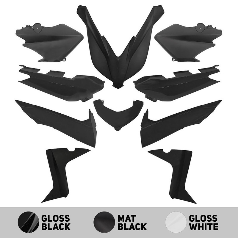 O PARTS Body Kit Matt Black - Yamaha X-Max 125/250/400 (14-17)
