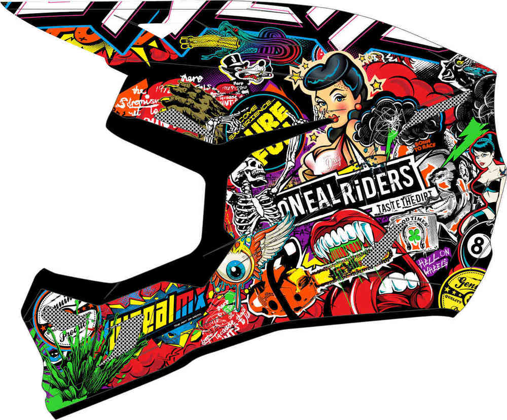 Oneal 3SRS Crank multicoloured Motocross Helmet