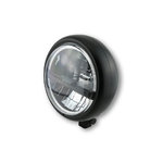 HIGHSIDER 5 3/4 inch LED headlamp PECOS TYPE 5, matt black, black lens, lower fix.