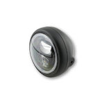 HIGHSIDER 5 3/4 inch LED headlamp PECOS TYPE 7 with parking light ring, matt black, side fix.