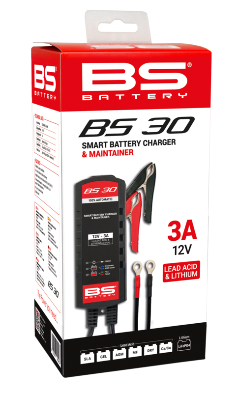BS Battery BS30 Smart Battery Charger - 12V 3A