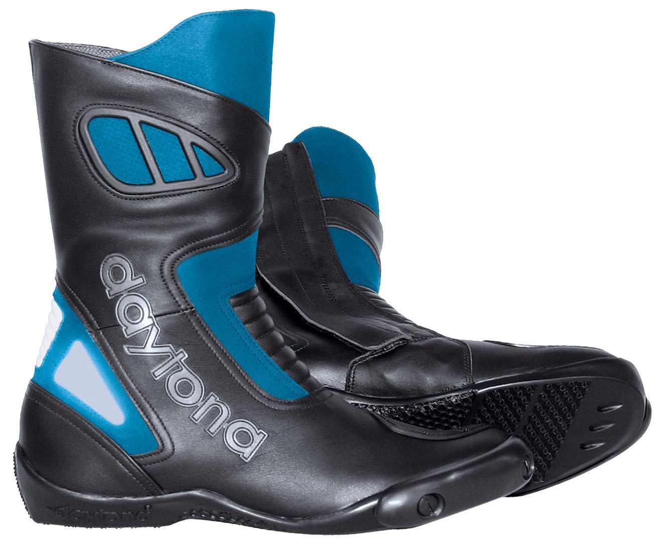 Daytona Carver Bottes de moto Noir Bleu 38