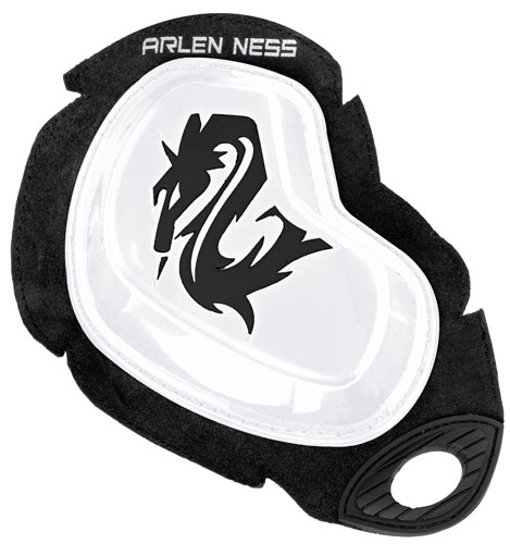 Arlen Ness E.T.O. Sliders genou Blanc