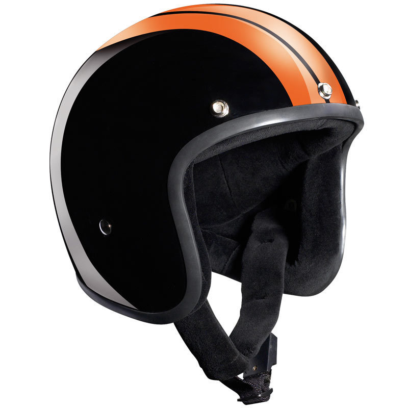Image of Bandit Jet Race Casque Jet Noir Orange L