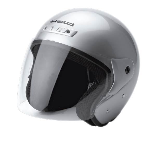 Held Heros Jet casque uni Argent XS